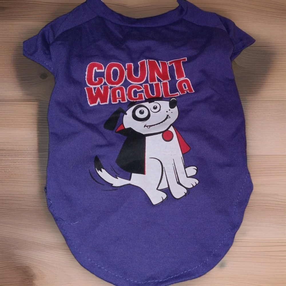 NWT Doggy DOG Halloween Costume T-shirt COUNT WAGULA Size XS